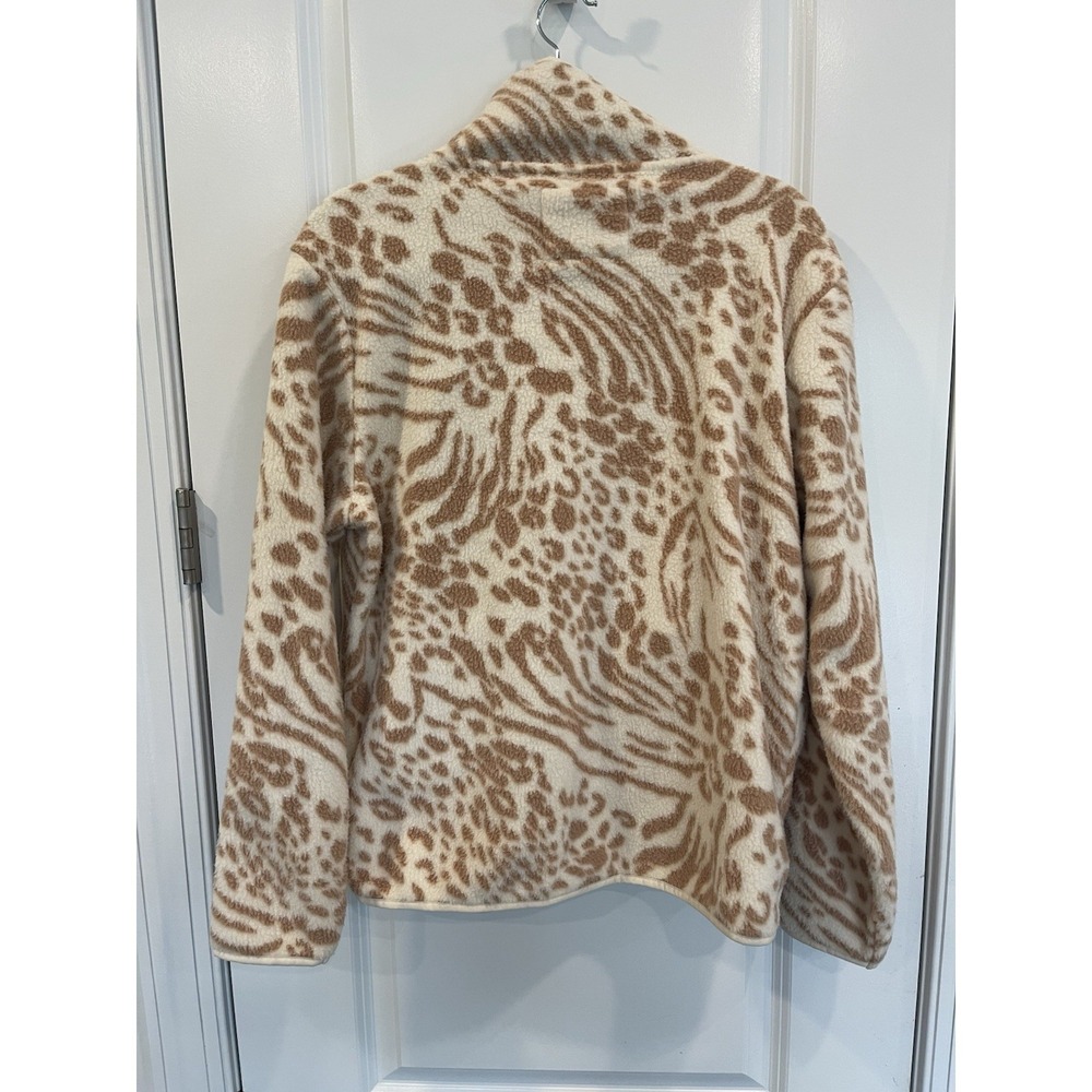 Billabong Women's Medium Adventure Division Full Zipper Sweatshirt Animal Print - Picture 2 of 4